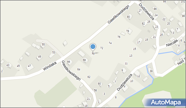 Zalas, Gawlikowskiego P. P., ks., 70, mapa Zalas