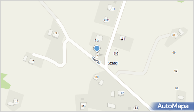 Zamarski, Gacki, 2, mapa Zamarski