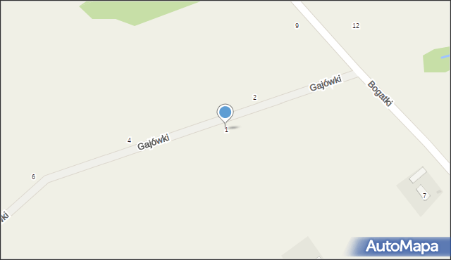 Zaręby, Gajówki, 1, mapa Zaręby