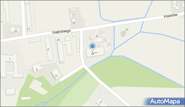 Zarzecze, Gajeckiego Stanisława, ks., 19, mapa Zarzecze
