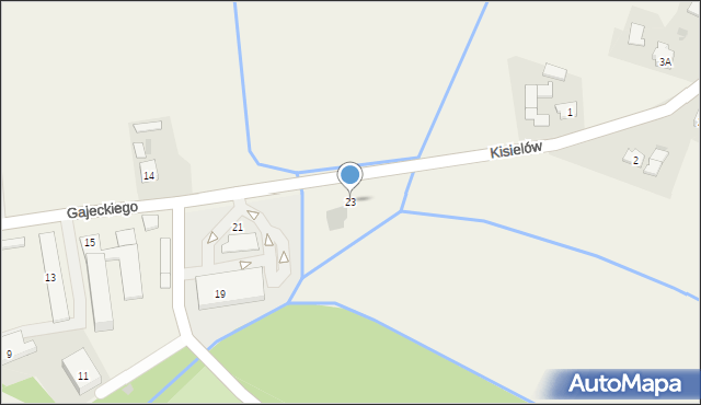Zarzecze, Gajeckiego Stanisława, ks., 23, mapa Zarzecze