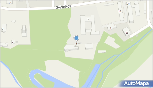 Zarzecze, Gajeckiego Stanisława, ks., 5, mapa Zarzecze