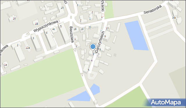 Zbąszyń, Garczyńskich, 3, mapa Zbąszyń