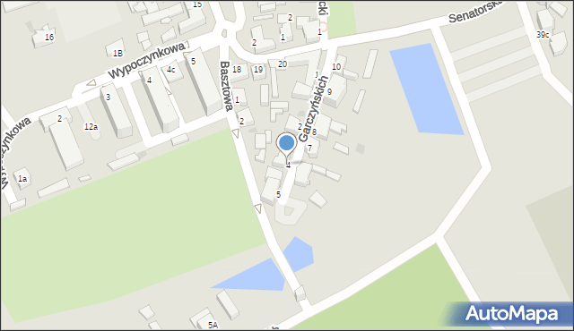 Zbąszyń, Garczyńskich, 4, mapa Zbąszyń