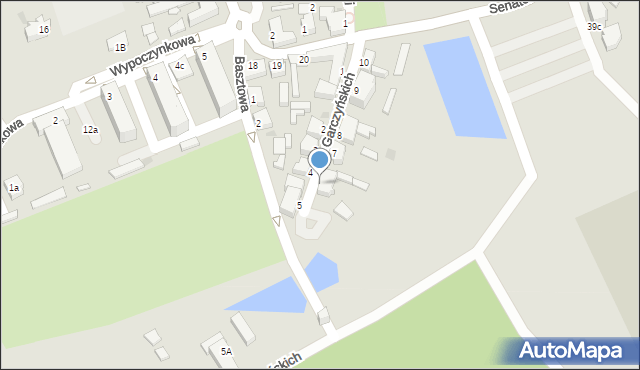 Zbąszyń, Garczyńskich, 6, mapa Zbąszyń