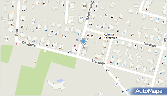 Zduńska Wola, Gałczyńskiego Konstantego Ildefonsa, 19, mapa Zduńska Wola