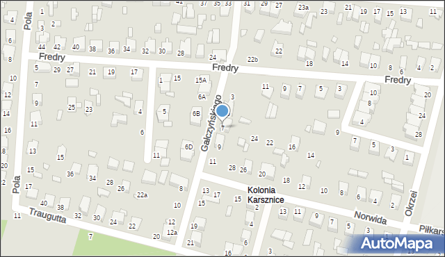 Zduńska Wola, Gałczyńskiego Konstantego Ildefonsa, 7, mapa Zduńska Wola