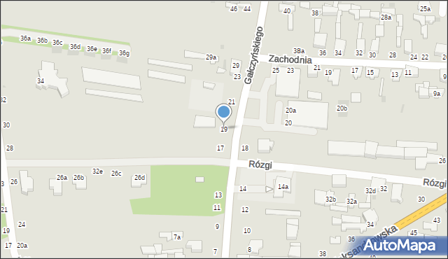 Zgierz, Gałczyńskiego Konstantego Ildefonsa, 19, mapa Zgierz