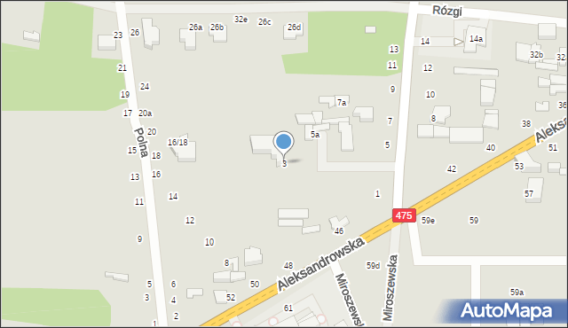 Zgierz, Gałczyńskiego Konstantego Ildefonsa, 3, mapa Zgierz