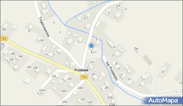 Zielonki, Garlicka, 3, mapa Zielonki