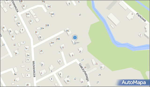 Żukowo, Gałczyńskiego Konstantego Ildefonsa, 13, mapa Żukowo