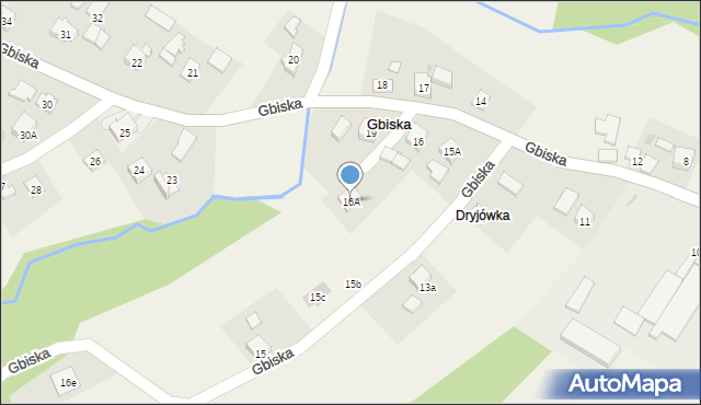 Gbiska, Gbiska, 16A, mapa Gbiska
