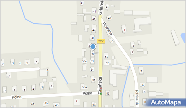 Bobowo, Gdańska, 50, mapa Bobowo