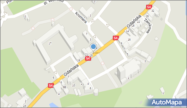 Braniewo, Gdańska, 27, mapa Braniewo