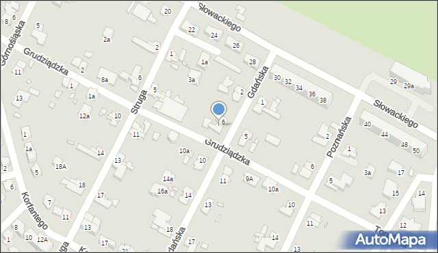 Brzeg, Gdańska, 8, mapa Brzeg