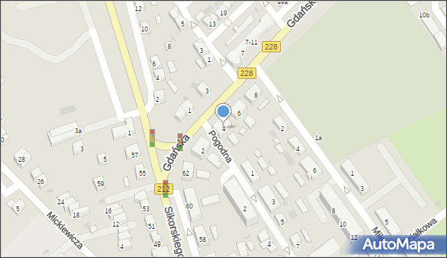 Bytów, Gdańska, 4, mapa Bytów