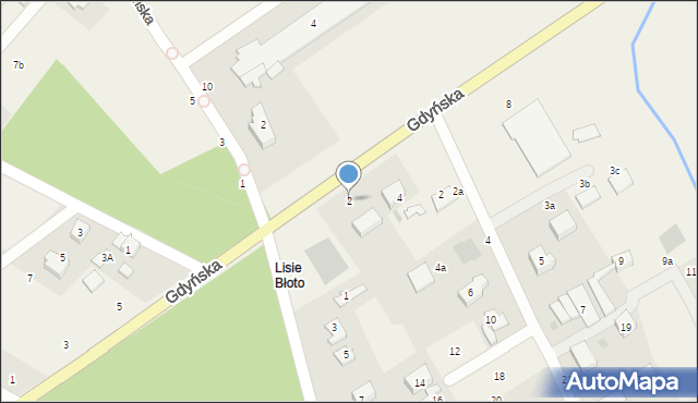 Chwaszczyno, Gdyńska, 2, mapa Chwaszczyno