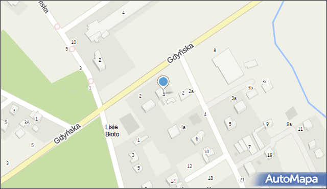 Chwaszczyno, Gdyńska, 4, mapa Chwaszczyno