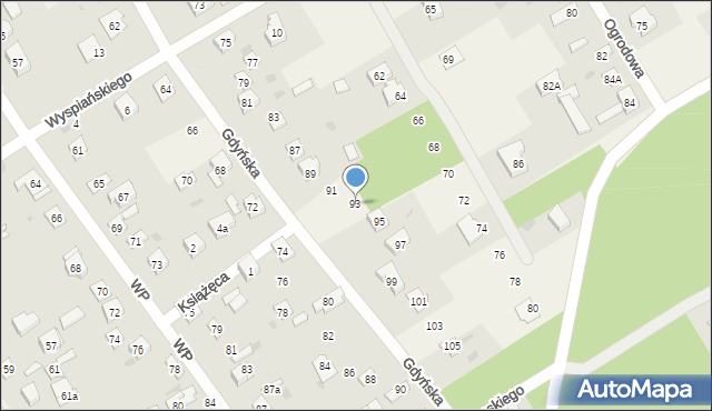Chylice, Gdyńska, 93, mapa Chylice
