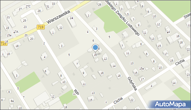 Chylice-Kolonia, Gdyńska, 10, mapa Chylice-Kolonia