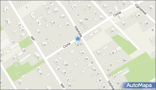 Chylice-Kolonia, Gdyńska, 22, mapa Chylice-Kolonia