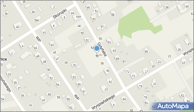 Chylice-Kolonia, Gdyńska, 56, mapa Chylice-Kolonia