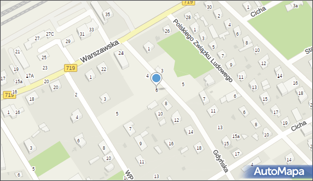 Chylice-Kolonia, Gdyńska, 6, mapa Chylice-Kolonia