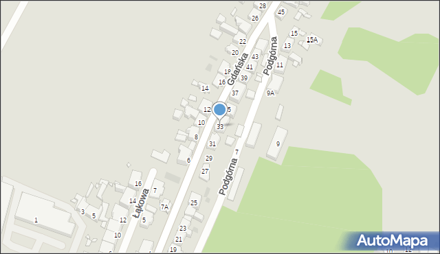 Czarnków, Gdańska, 33, mapa Czarnków