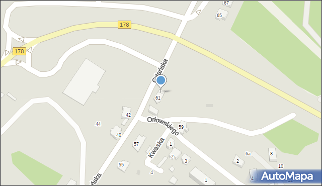 Czarnków, Gdańska, 63, mapa Czarnków