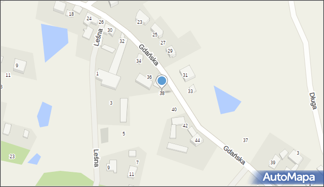 Czeczewo, Gdańska, 38, mapa Czeczewo