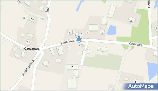 Czeczewo, Gdańska, 6, mapa Czeczewo