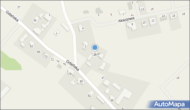 Czeczewo, Gdańska, 45, mapa Czeczewo