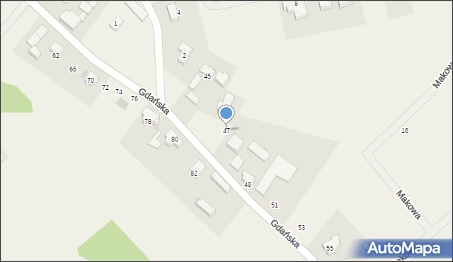 Czeczewo, Gdańska, 47, mapa Czeczewo