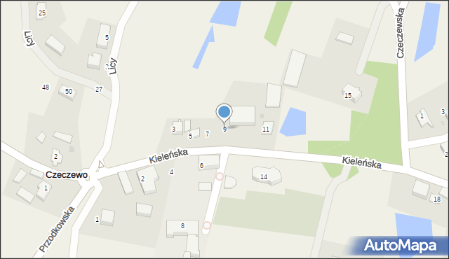 Czeczewo, Gdańska, 9, mapa Czeczewo