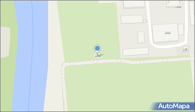 Czerwonak, Gdyńska, 129a, mapa Czerwonak