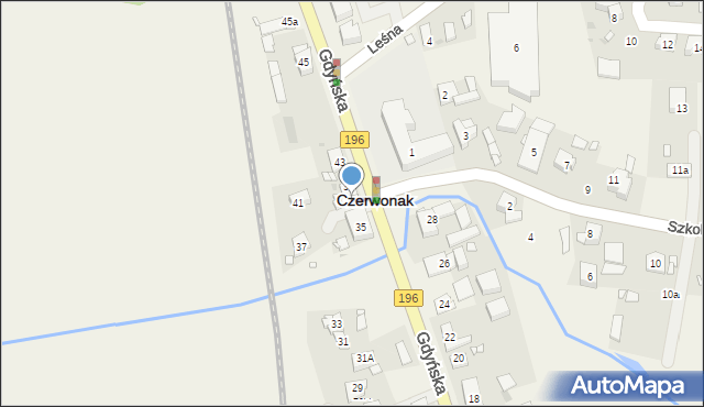 Czerwonak, Gdyńska, 35A, mapa Czerwonak