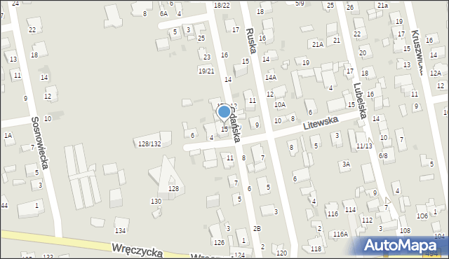 Częstochowa, Gdańska, 15, mapa Częstochowy