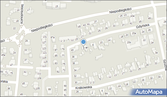 Elbląg, Gdyńska, 2, mapa Elbląga