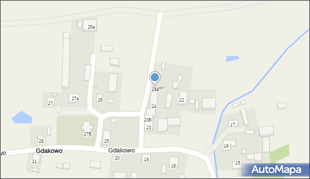 Gdakowo, Gdakowo, 24a, mapa Gdakowo