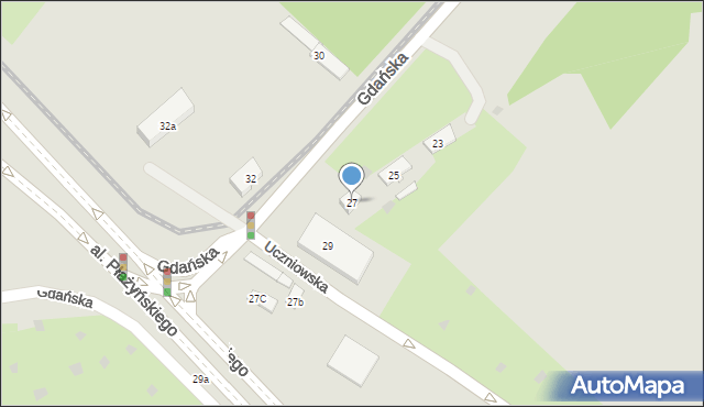 Gdańsk, Gdańska, 27, mapa Gdańska