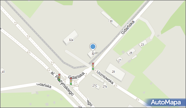 Gdańsk, Gdańska, 32, mapa Gdańska