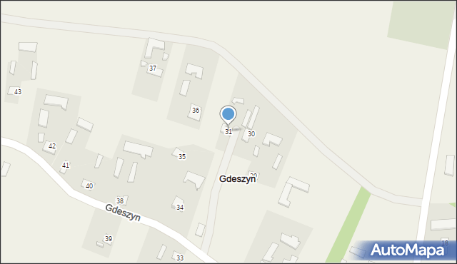 Gdeszyn, Gdeszyn, 31, mapa Gdeszyn