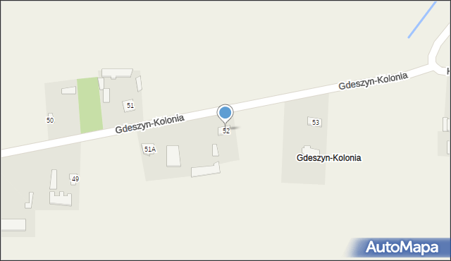 Gdeszyn-Kolonia, Gdeszyn-Kolonia, 52, mapa Gdeszyn-Kolonia