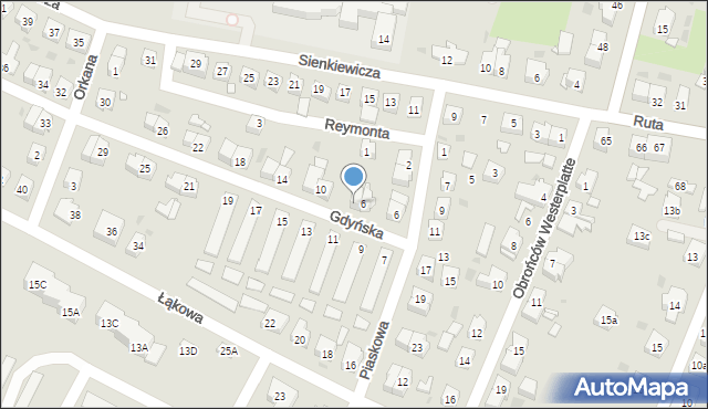 Gryfice, Gdyńska, 8, mapa Gryfice