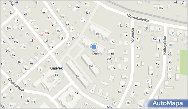 Iława, Gdańska, 10B, mapa Iława