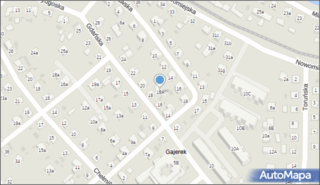 Iława, Gdańska, 18A, mapa Iława