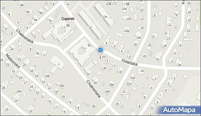 Iława, Gdańska, 5, mapa Iława