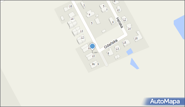 Jankówko, Gdańska, 10a, mapa Jankówko