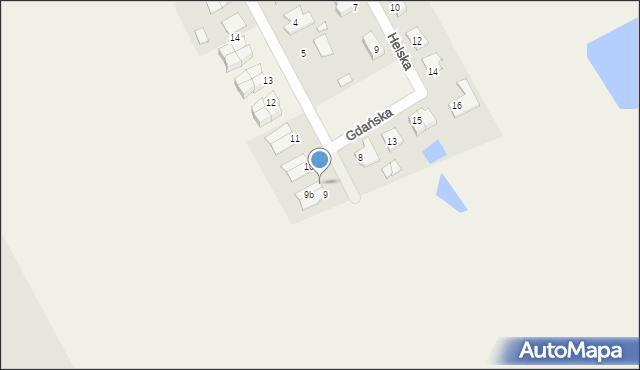 Jankówko, Gdańska, 9a, mapa Jankówko