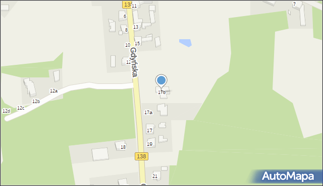 Jaromirowice, Gdyńska, 17b, mapa Jaromirowice